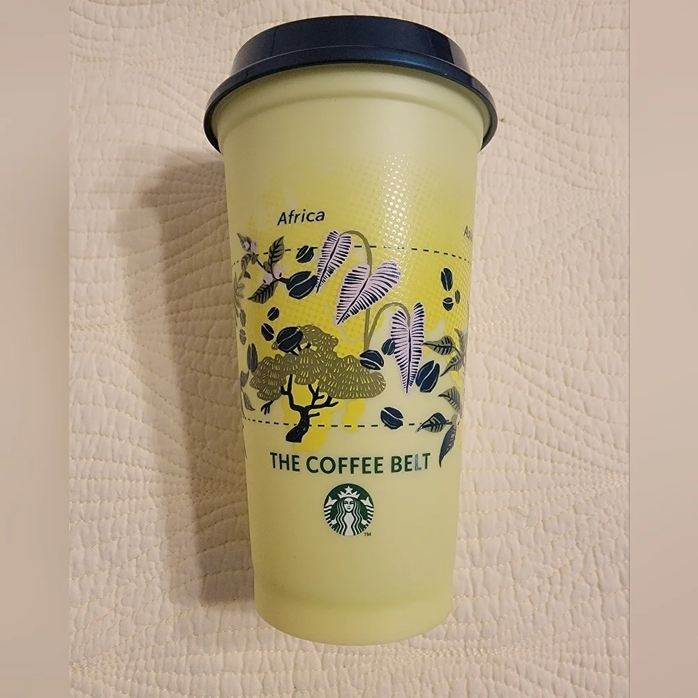 NWOT Starbucks 2024 National Coffee Day LATAM Reusable Cup with Sippy Lid